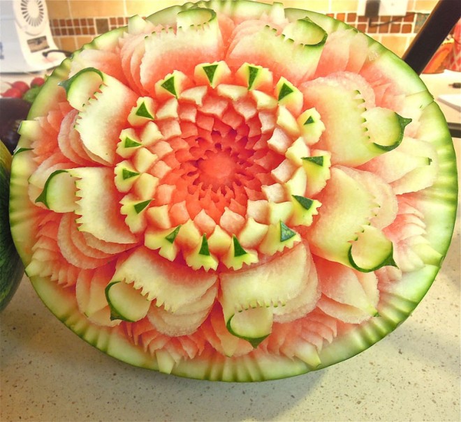 fruit art intricate melon