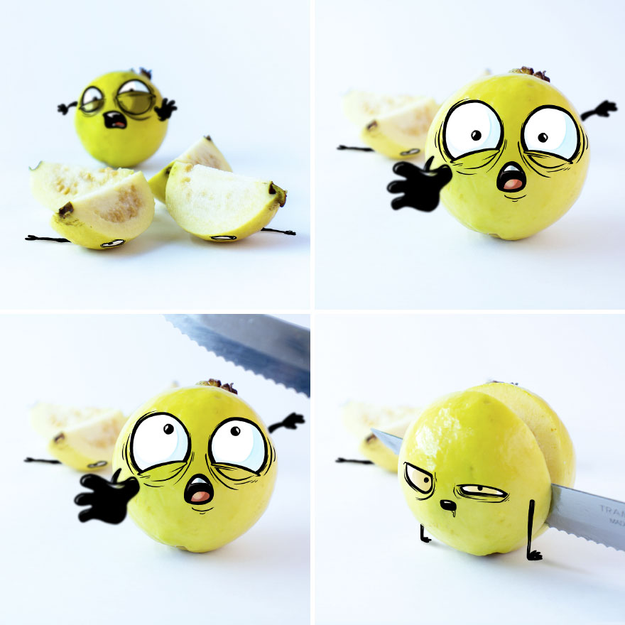 funny illustration fruit image albreto arni